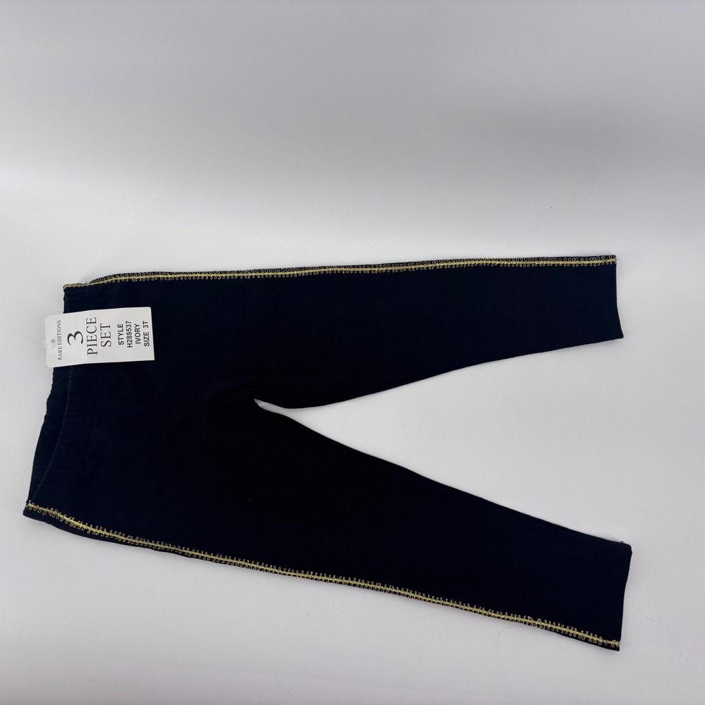 Rare Editions Girls 3T Holiday Dress Outfit Velvet Jacket & Leggings‎ Set - Picture 6 of 7